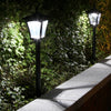 1.2m Solar Power Outdoor LED Security Lamp Post Light | Garden Path Driveway