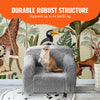 Kids Armchair Kids Sofa with High-density 25D Toddler Chair Sherpa Fabric