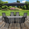 Grey Textoline Bistro Chairs Garden Furniture Patio Outdoor Indoor Chairs Seats