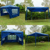 3x3m Gazebo Marquee Waterproof Outdoor Garden Patio Canopy Wedding Party Tent UK