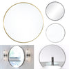 Industrial Large Round Wall Mirror Bathroom Makeup Dressing Mirror Metal Frame