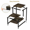 Industrial Sofa Side Coffee End Table Laptop Bedside Table Living Room Bedroom