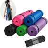 New Thick 183x61x1.5cm Yoga Pilates Exercise Mats Rubber Gym Mat With Carry Bag