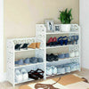 Cabinet White 3/4/5 Tiers Shoe Rack Storage Shelf Display Stand Organiser Unit
