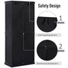Freestanding Kitchen Storage Cabinet w/ Drawers Cupboards Shelves Home Black