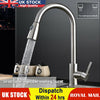 Kitchen Taps 360° Swivel Pull Out Spray Head Mixer Basin Sink Tap Chrome Faucet