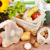 Storage Bags 7 Pcs Reusable Mesh Produce Grocery Fruit Vegetable Shopping Eco