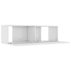 TV Cabinet TV Stand Unit Wall Mounted Floating Cupboard 2 Compartments Furniture