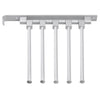 5 Arm Stainless Steel Towel Rack Holder Bathroom Wall Mounted Hanger Swivel Rail