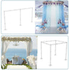 10ft Heavy Duty Wedding Ceremony Canopy Chuppah Backdrop Stand Kit Height Adjust