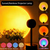 LED Sunset Lamp Projector USB Atmosphere Desk Night Light, Rainbow Neon Lights