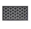 Eyes Design Outdoor Rubber Scraper Door Mat 40cm x 70cm Slip Resistant