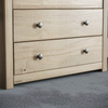 4 Drawer Chest of Drawers Solid Pine Wood Waxed Storage Bedroom Furniture