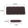 Raised Garden Planter Flower Bed Fence Lawn Edging Pot 4 Piece Rattan Effect