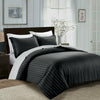 100% Hotel Quality Bed Set Striped Duvet Cover & Pillowcase Single Double King