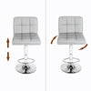 2Pcs Breakfast Bar Stool Chair Swivel PU Leather Kitchen Chrome Gas Lift