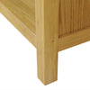 Solid Oak Small Wide Bookcase Light Solid Wooden Low 3 Book Shelf Shelving Unit