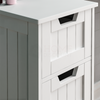 Priano Free Standing Unit 4 Drawer Bathroom Storage Tidy Floor Cabinet Cupboard