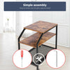 Vintage Bedside Table Cabinet Lamp Small Side End Table Nightstand Bookcase Desk