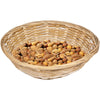 Vintage Round Baskets Set Of 10 Natural Bamboo Wicker Bread Storage Hamper Trays