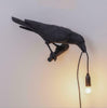 Bird Table Lamps Resin Crow Desk Lamp Bedroom Wall Sconce Light UK NEW