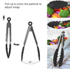 10Pcs Kitchen Silicone Cooking Utensils Set Non-stick Spatula Turner Black