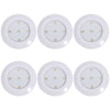 6Pcs Wireless LED Puck Lights Closet Under Cabinet Lighting + Remote Control UK