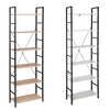 6Tier Ladder wood Shelf Storage Shelving Unit Bookcase Corner Rack Display Stand