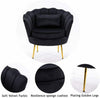 Single Lounge Chairs Arm Chair Velvet Tub Armchairs Metal Leg Armrests Sofa