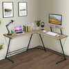 L-Shape Corner Gaming Desk Computer PC Workstation Writing Table Two Worktop NEW