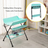 Adjustable Height Baby Changing Table Infant Diaper Changing Station with Wheels