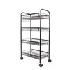 4 Tier Kitchen Food Storage Trolley Vegetable Cart Rack Shelf Bathroom