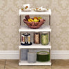 4 Tier Plastic Storage Rack/Shelving Shelf Kitchen Office Bathroom Unit Stand UK