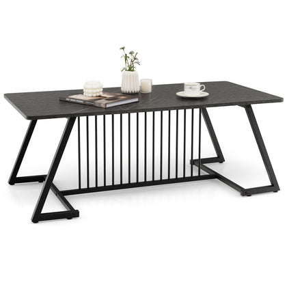 Modern Coffee Table Stylish End Table Large Tea Table with Spacious Tabletop