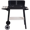 Outsunny Charcoal BBQ Grill Trolley Barbecue Patio Outdoor Garden Heating Smoker