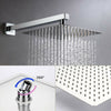 Concealed Thermostatic Shower Mixer Square Chrome Bathroom Twin Head Valve Set