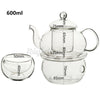 Heat Resistant Glass Teapot Infuser Coffee Tea Leaf Herbal Pot & Warmer & 6 Cup