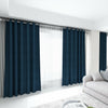 Thick Thermal Blackout Curtain Pencil Pleat Eyelet Ring Top Pair Curtains Panel