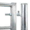 Galvanised Metal Field Farm Entrance Half Mesh Security Gate Fence Various Size