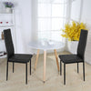 2 4 6 pcs Faux Leather Seat High Back Dinning Chairs Modern Kitchen Living Room