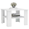 Coffee Table Chipboard Couch Side Table Living Room Table High Gloss White