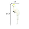 Artificial Parrot Fake Lifelike Feather Parrot Realistic Garden Ornament Decor