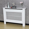 Mondeer Modern Radiator Cover Wall Cabinet Grill Shelf White Horizontal Slats
