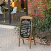Wooden Pavement Sign A-Board Blackboard Chalkboard For Wedding Cafe Restaurant