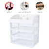 4 Tier Large Makeup Brush Cosmetic Desktop Organiser 3 Drawer Storage Case Boxes