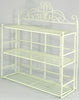 Cream Scroll 3 Tier Wall Hanging Shelf Unit Home Storage Decor Display