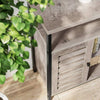 Large Wooden Sideboard Cabinet Industrial Cupboard Buffet Slim Grey Storage Unit