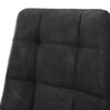 Pair of Grey PU/ Faux Leather Dining Chairs Padded Kitchen Restaurant Chairs