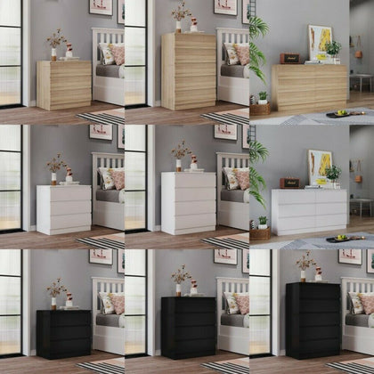 Modern Chest of Drawers 2-6 Draws Bedside Table Nightstand Cabinet Bedroom UK