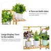 Balanced Multi Tier Plants Shelves Screen Style Plant Stand Flower Pots Rack UK